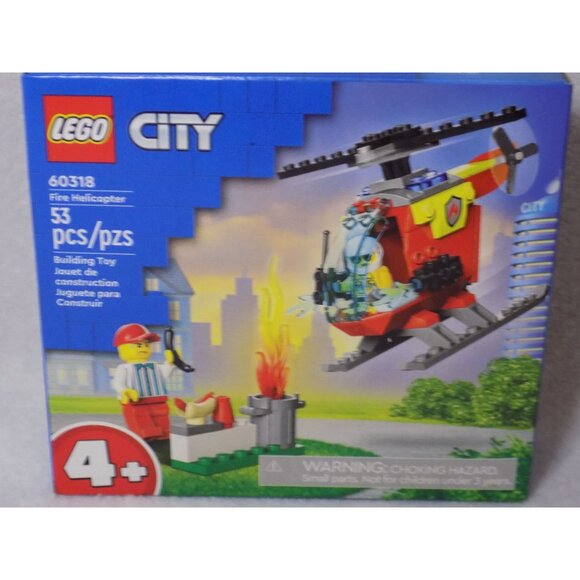 LEGO City Fire Helicopter Toy 60318 Brand New Building Toys - Picture 9 of 10